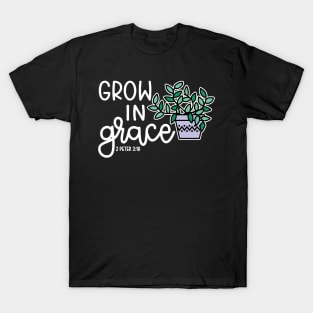 Grow In Grace Succulent Plant Christian Faith Cute T-Shirt